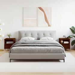vidaXL 2 db barna tölgyszínű éjjeliszekrény 40 x 35 x 50 cm (830619)