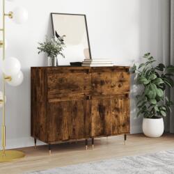 vidaXL 2 db sonoma tölgy színű szerelt fa tálalószekrény 40x35x70 cm (831143)