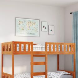 vidaXL viaszbarna tömör fenyőfa gyerekágy matrac nélkül 90 x 200 cm (855017)