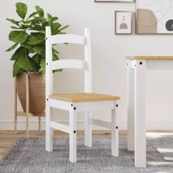 vidaXL 2 db fehér tömör fenyőfa étkezőszék 40x46x99 cm (4005728) - vidaxl