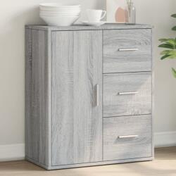 vidaXL szürke sonoma színű szerelt fa tálalószekrény 60 x 31 x 70 cm (840476)