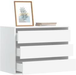 vidaXL fehér szerelt fa fiókos sarokszekrény 80 x 41 x 58 cm (852852) - vidaxl