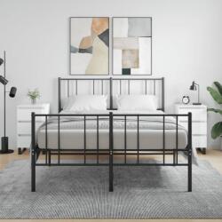 vidaXL 2 db magasfényű fehér szerelt fa éjjeliszekrény 40x35x69 cm (826945)