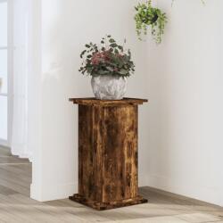 vidaXL füstös tölgy színű szerelt fa növényállvány 33 x 33 x 60 cm (852964) - vidaxl