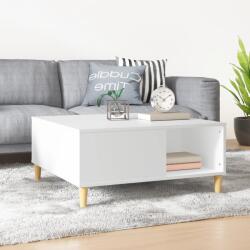 vidaXL fehér szerelt fa dohányzóasztal 80x80x36, 5 cm (821092)
