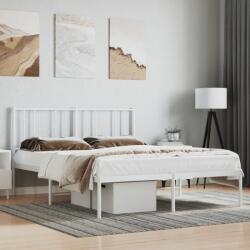 vidaXL fehér fém ágykeret fejtámlával 140 x 200 cm (352530)