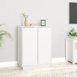vidaXL fehér tömör fenyőfa tálalószekrény 60 x 35 x 80 cm (814490)