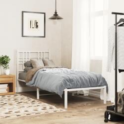 vidaXL fehér fém ágykeret matrac nélkül fejtámlával 180 x 200 cm (376363)