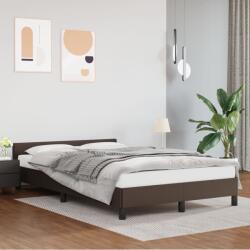 vidaXL barna ágykeret fejtámlával matrac nélkül 120x200 cm (347492)