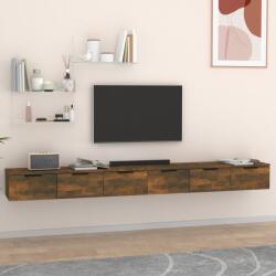 vidaXL 2 db füstös tölgy színű szerelt fa faliszekrény 102x30x20 cm (3115905)