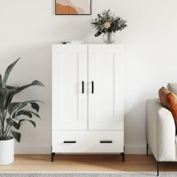 vidaXL magasfényű fehér szerelt fa magasszekrény 69, 5 x 31 x 115 cm (830334)