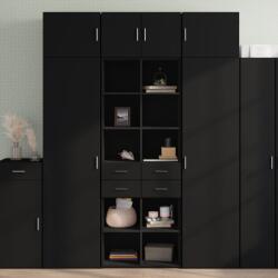 vidaXL fekete szerelt fa magasszekrény 70 x 42, 5 x 185 cm (3281463)