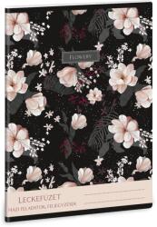 Ars Una Flowery Black A5 32 lapos leckefüzet (50843749)