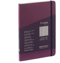 Fedrigoni Ecoqua Plus A5 80 lapos lila kockás notesz (19621112)