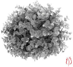 Autronic Eukaliptusz gömb karácsonyi függő dekoráció, ezüst, átmérő 24 cm