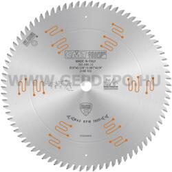 CMT alacsony zajszintű, krómozott körfűrészlap bútorlapokhoz és finom vágásokhoz 250mm f: 30 Z80 (281.680.10M)