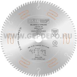 CMT alacsony zajszintű, krómozott körfűrészlap bútorlapokhoz és finom vágásokhoz 300mm f: 30 Z96 (281.696.12M)