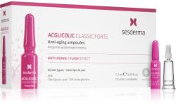 Sesderma Acglicolic Classic Forte Facial Ránctalanító és hidratáló szérum A. H. A. -val (Alpha Hydroxy Acids) 10 x 1.5 ml