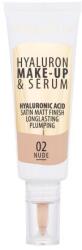 Dermacol Hyaluron Make-Up & Serum fond de ten lichid ingrijitor 25 g nuanţă 02 Nude