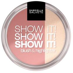 Gabriella Salvete Show It! Blush & Highlighter fard de obraz compact cu iluminator 9 g nuanţă 02