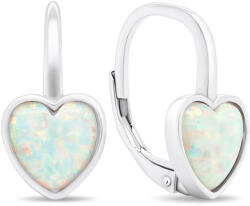 Brilio Silver Romantikus ezüst fülbevaló szintetikus opálokkal EA388W