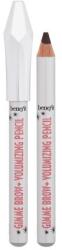 Benefit Gimme Brow+ Volumizing Pencil Mini creion de sprâncene cu fibre fine și pudră 0.6 g nuanţă 4 Warm Deep Brown