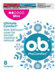 o. b o. b. ProComfort Mini tampoane cu introducere și îndepărtare ușoară 8 buc