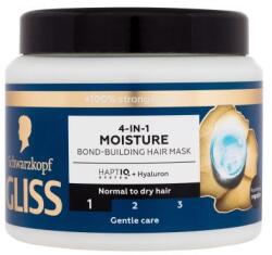 Schwarzkopf Gliss Moisture 4-in-1 Hair Mask mască hidratantă pentru păr normal și uscat 400 ml pentru femei