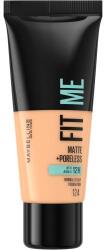 Maybelline Fit Me! Matte + Poreless fond de ten uniformizant cu efect mat 30 ml nuanţă 124 Soft Sand