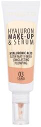 Dermacol Hyaluron Make-Up & Serum fond de ten lichid ingrijitor 25 g nuanţă 03 Sand