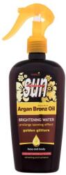 Vivaco Sun Argan Bronz Oil Brightening Water lotiune iluminanta cu sclipici auriu pentru evidentierea bronzului 300 ml