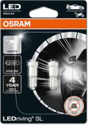 OSRAM LEDriving SL W2, 3W, hideg fehér, 6000 K, két darab a csomagban (2723DWP-2BL)