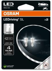 OSRAM LEDriving SL W2, 3W, hideg fehér, 6000 K, két darab a csomagban