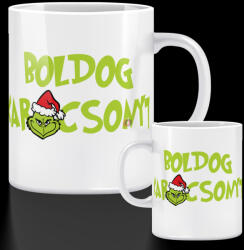 Deconline Customs Grincses karácsonyi bögre "Boldog karácsonyt (DO129162-Ceramic-Mug)