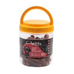 Agility Recompense delicioase pentru caini Agility, carnciori uscati de vita-7cm, 500g