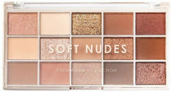 MUA Make Up Academy Soft Nudes Paletă cu Farduri de Pleoape Pudră Presată 12gr (300921)