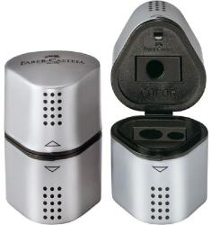 Faber-Castell Grip 2001 Trio ascuțitoare cu recipient gri P0013-0401 (FC183800)
