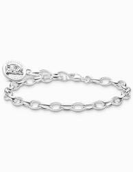 Thomas Sabo X0291-001-21-L19 Silver charm bracelet w. Goldbears logo ring, női