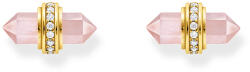Thomas Sabo H2281-414-9 Gold stud earrings w. pink onyx , női