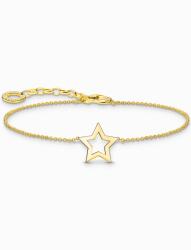 Thomas Sabo A2162-413-39-L19V Gold-plated bracelet w. star pendant, női