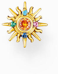 Thomas Sabo H2284-971-7 Gold-plated single stud earring sun w. coloured stones , női