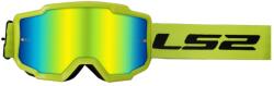 LS2 Charger H-V motocross szemüveg sárga, irídium plexivel