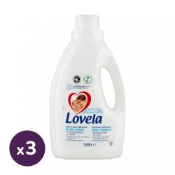Lovela Baby hipoallergén folyékony mosószer fehér ruhákhoz 3x1, 45 liter (48 mosás)