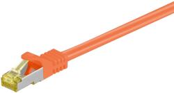 Goobay S/FTP CAT6a Patch Kábel - 15 m, Narancssárga