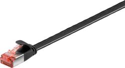 Goobay U/FTP CAT6 Lapos Patch Kábel - 20 m, Fekete (94239)