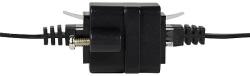 LogiLink RJ45 Coupler w. mounting flange, 2*RJ45 socket, Cat. 5e, black (NP0098)