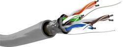 Goobay U/UTP CAT5e Installációs Patch Kábel - 100 m, Szürke
