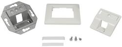 LogiLink Keystone Face Plate 45 for 1 module, pure white (NK4027)