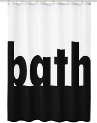 Kleine Wolke Bath zuhanyfüggöny 200x180 cm fehér-fekete 5959185305 (5959185305)