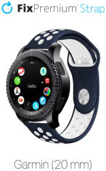 FixPremium - Szilikon sport szíj Garminhoz (20mm), kék